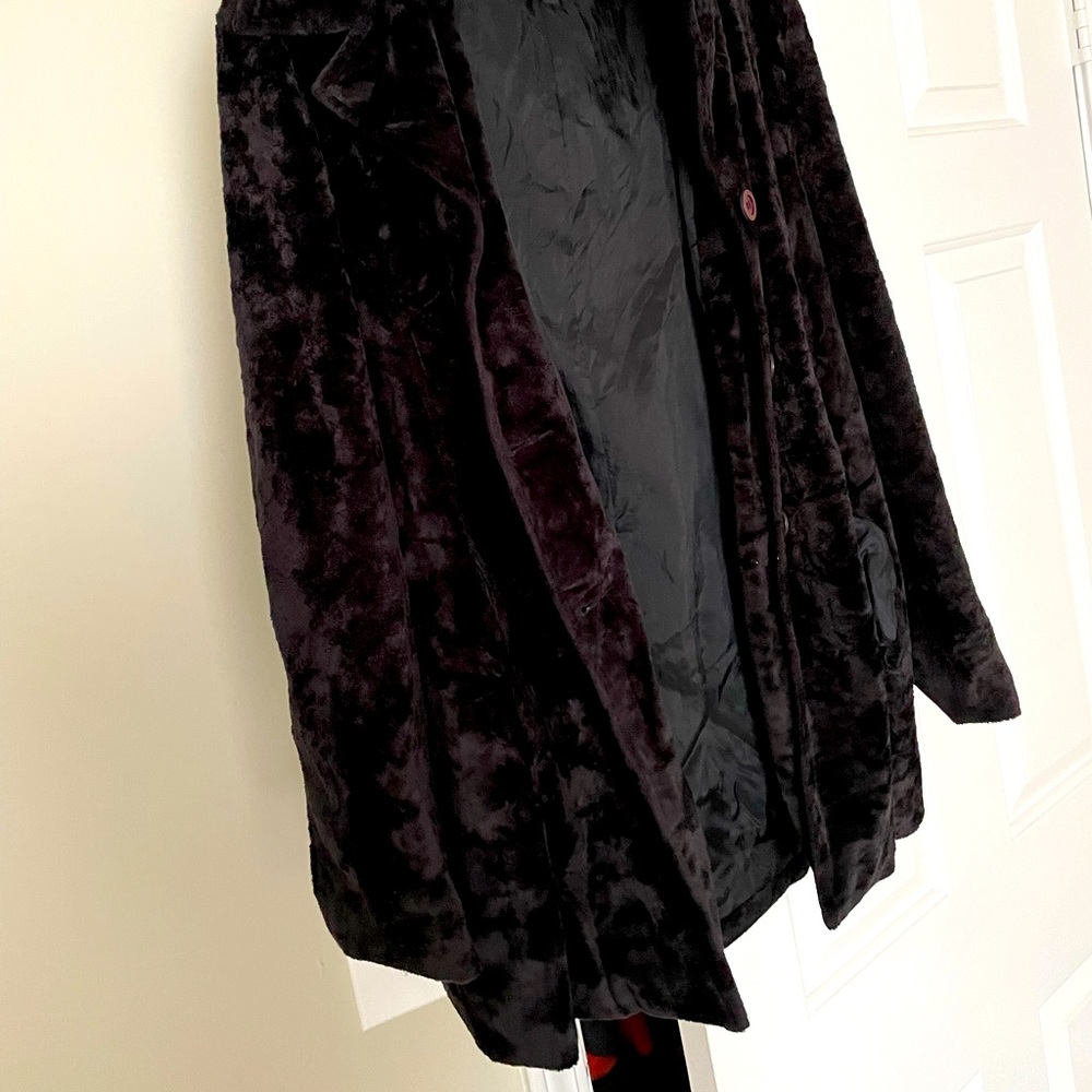 Velvet pea coat